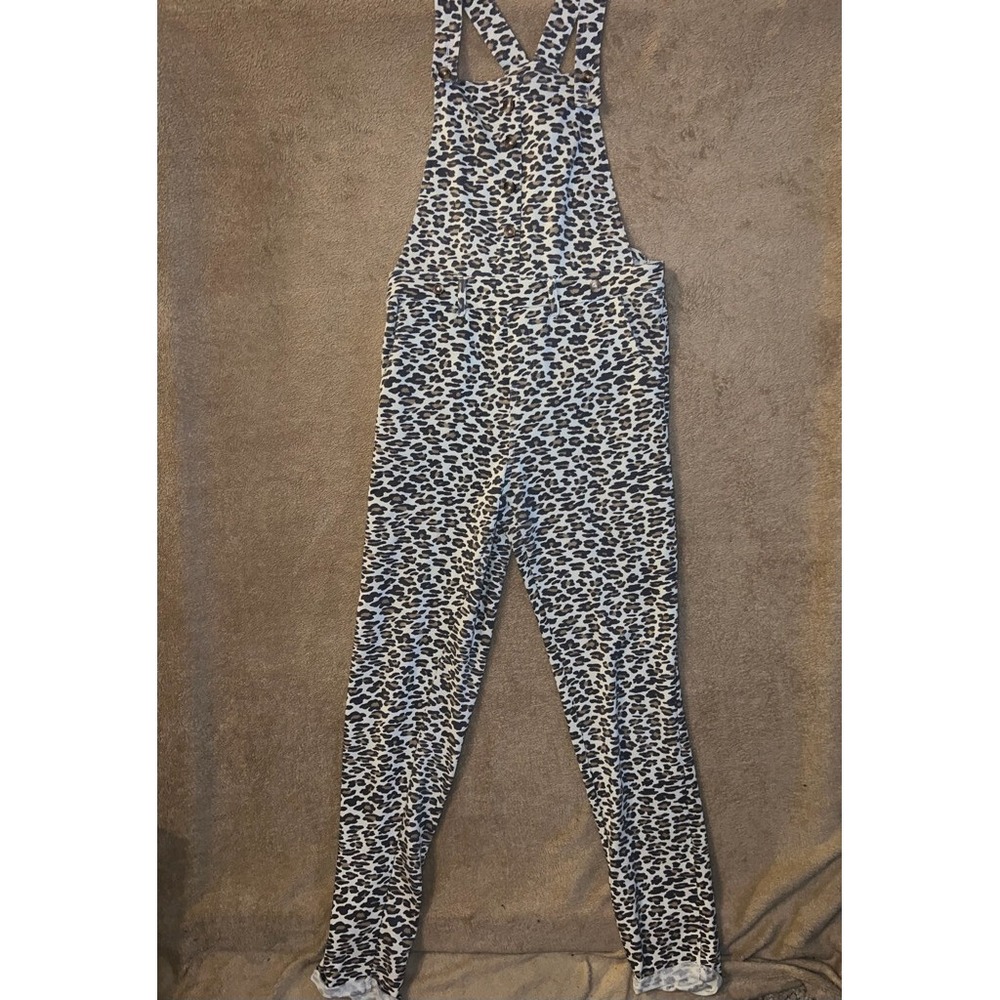 C&C California Kids Girl XL Animal Print Leopard Overall Cotton Jumpsuit Romper